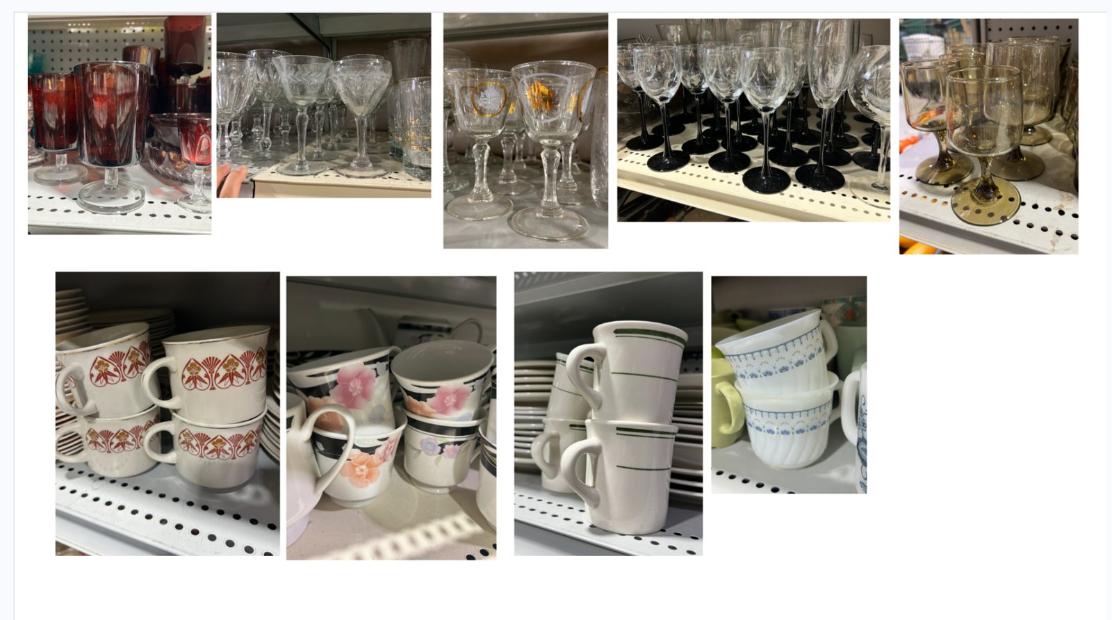 Verres et tasses